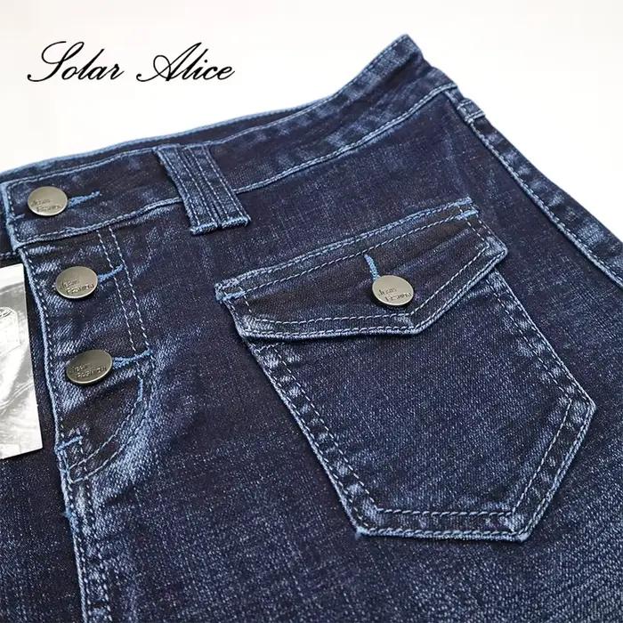 2025 nouvelle jupe en jean d'été femmes bureau affaires Denim bleu