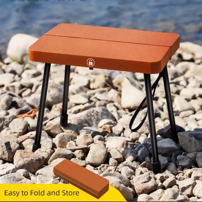 Chaise pliante en alliage d'aluminium, petit banc robuste et résistant à l'usure, tabouret pliable Compact et solide, pour le jardinage en plein air