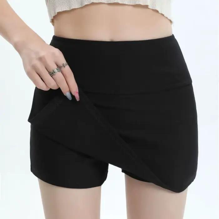 Jupe-culotte trapèze asymétrique pour femme