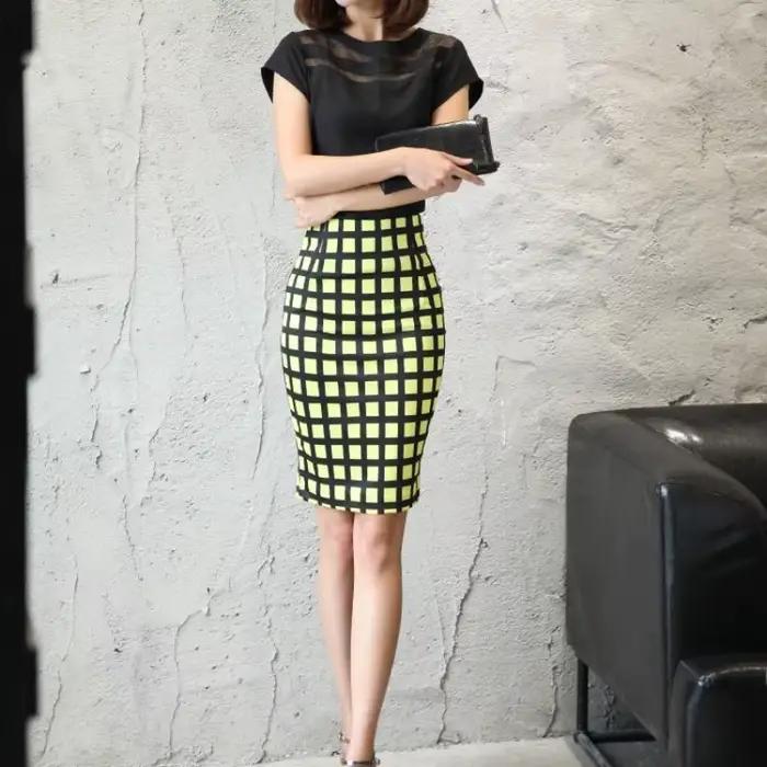 Mode d'été grande taille jupe femme