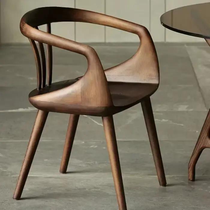 Chaises de salon et de patio modernes en bois, minimalistes, ergonomiques, de designer, pour bibliothèque, salle à manger, salon nordique, Silla Nordica, meubles de maison