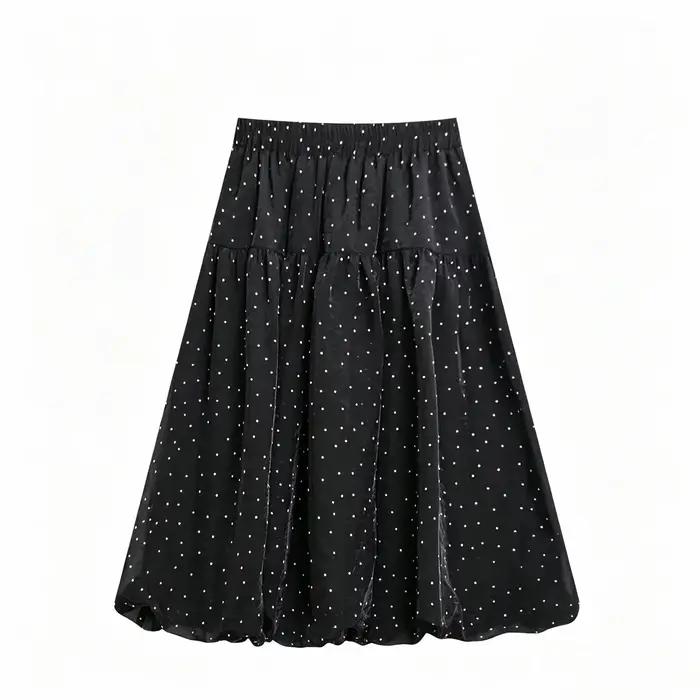Jupe bouffante Sweet Wind à petits pois pour femme
