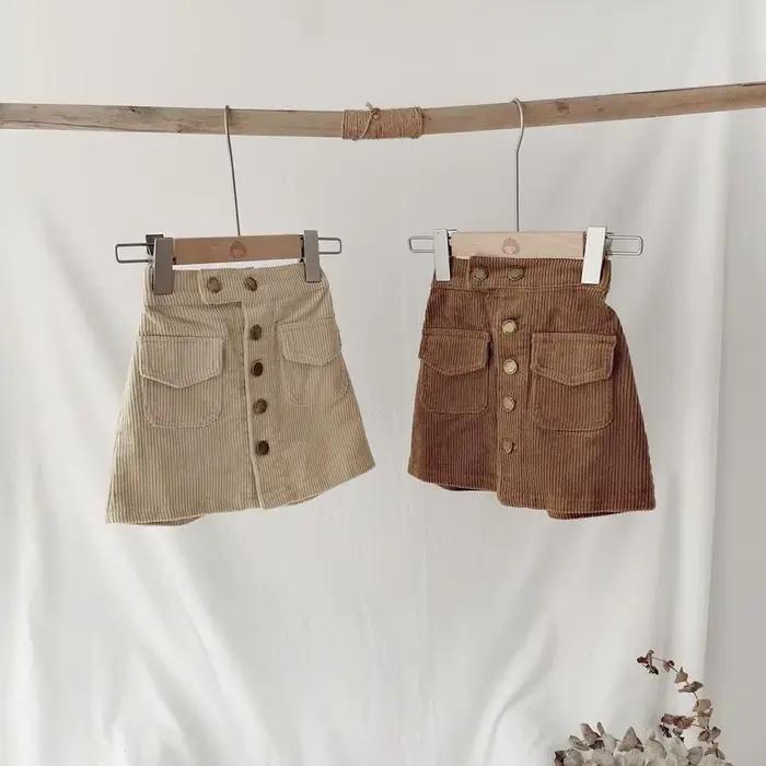 Jupe en velours côtelé pour fille – Mini