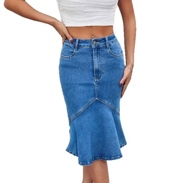 Jupes en jean pour femmes