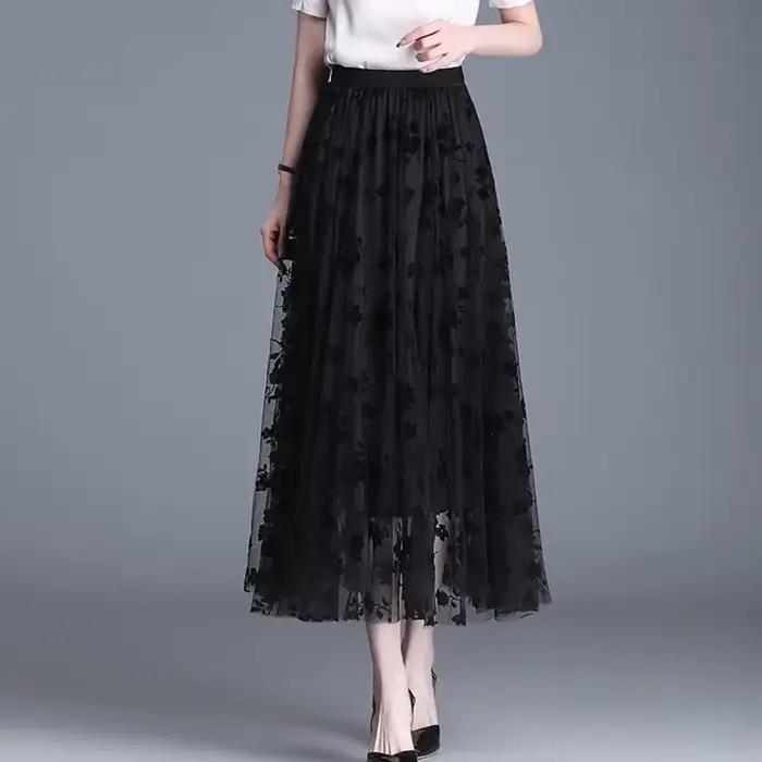 Jupe en maille coréenne pour femme