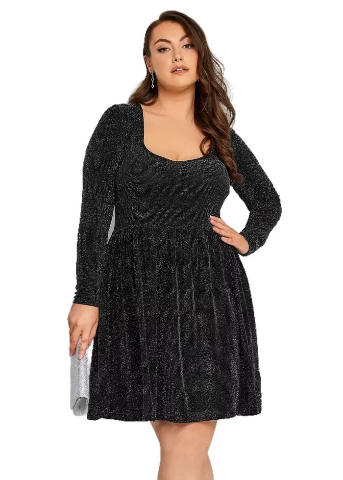 Robe de soirée élégante à manches longues pour femmes