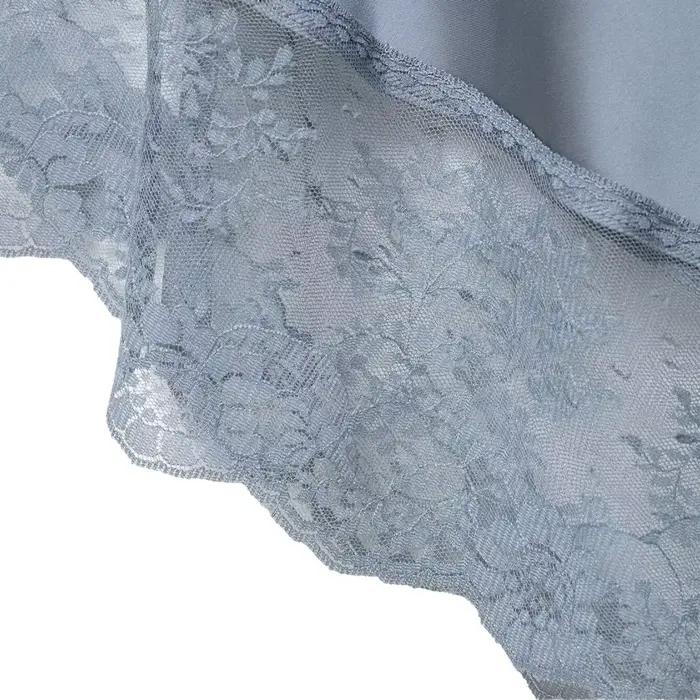 Jupe mi-longue trapèze en satin pour femme