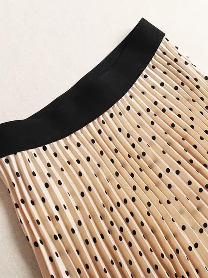 Jupe plissée en velours pour femme