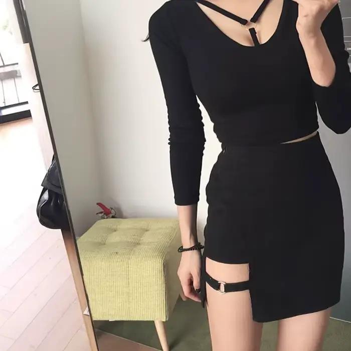 Mini jupe crayon de style coréen pour femmes