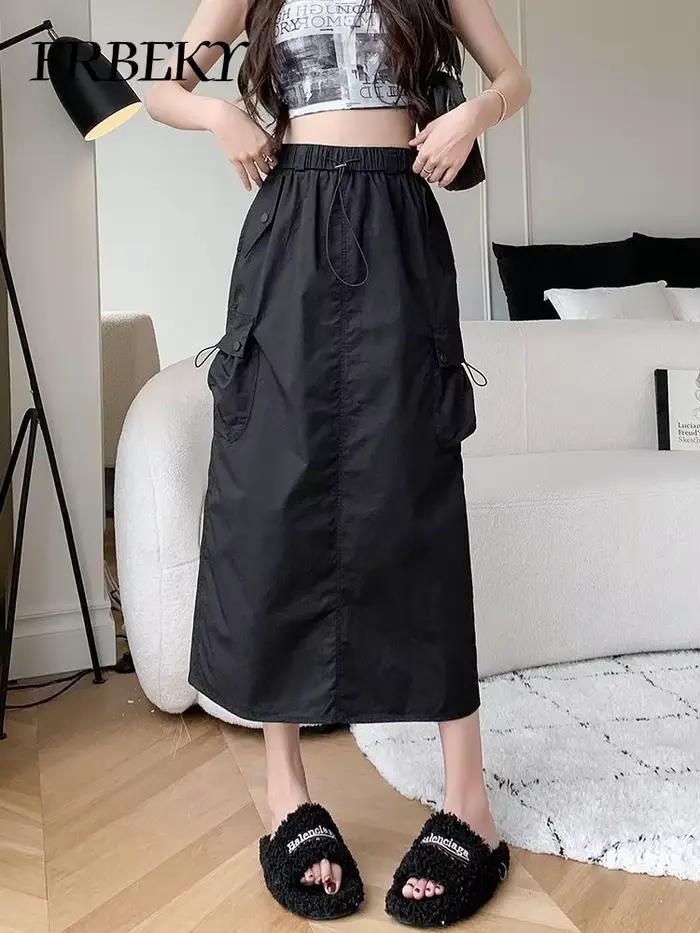 Jupe demi-corps fendue mi-longue pour femmes
