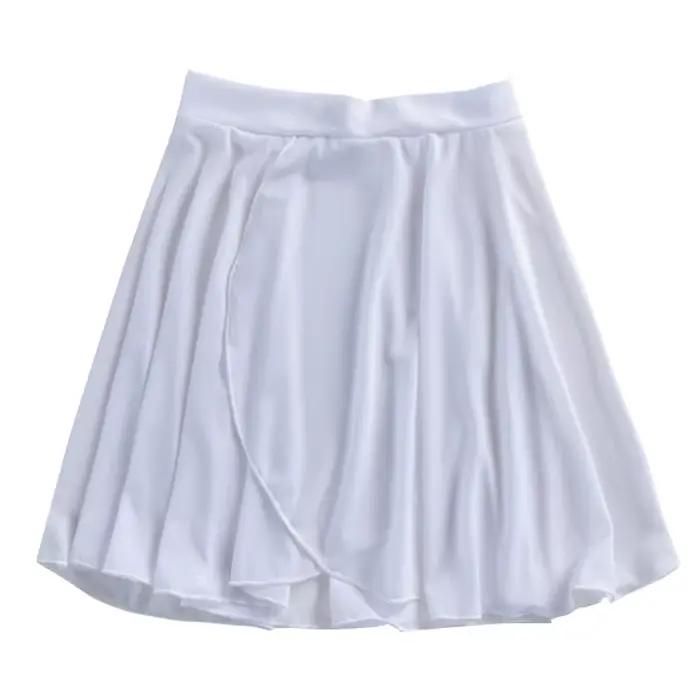 Jupe mi-longue de danse classique en gaze filet avec taille élastique