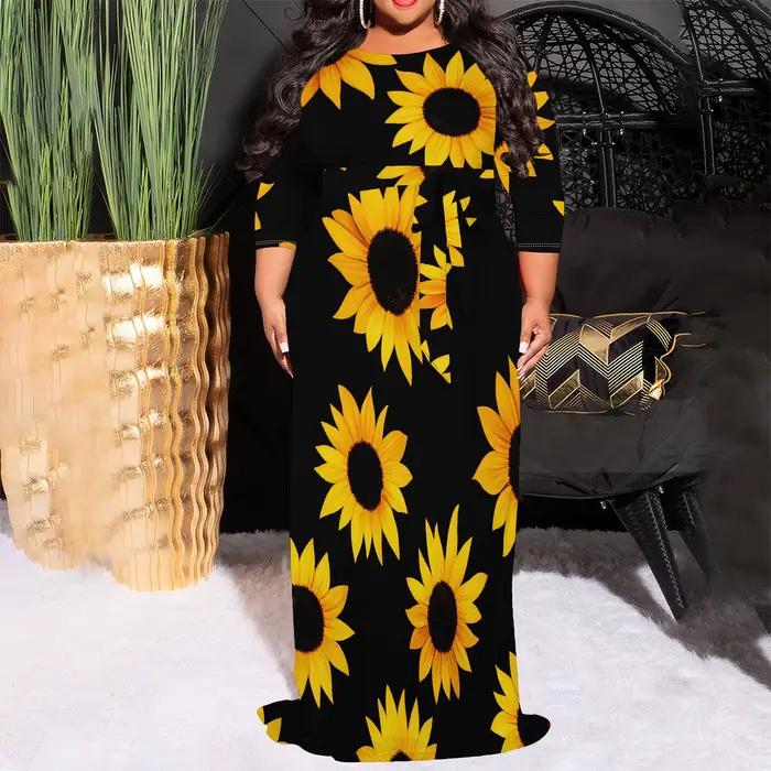Robe longue Maxi grande taille