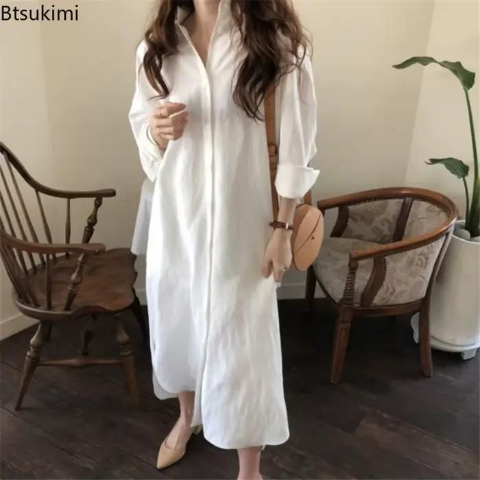 Robe chemise longue pour femmes