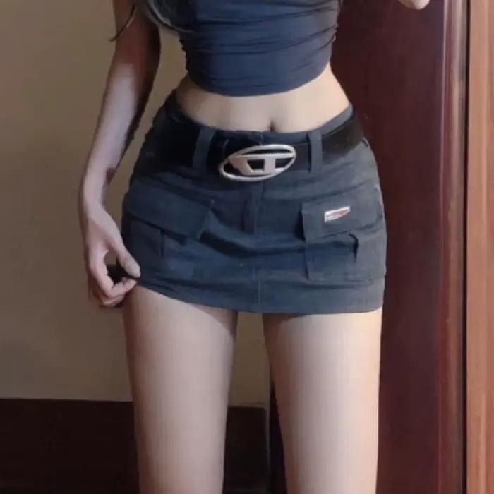 Jupe Cargo Round Skirts Femme