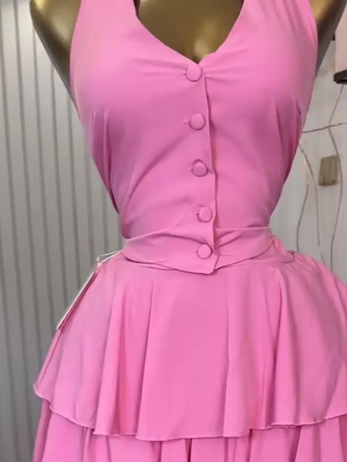 Ensemble jupe d'été 2 pièces pour femme
