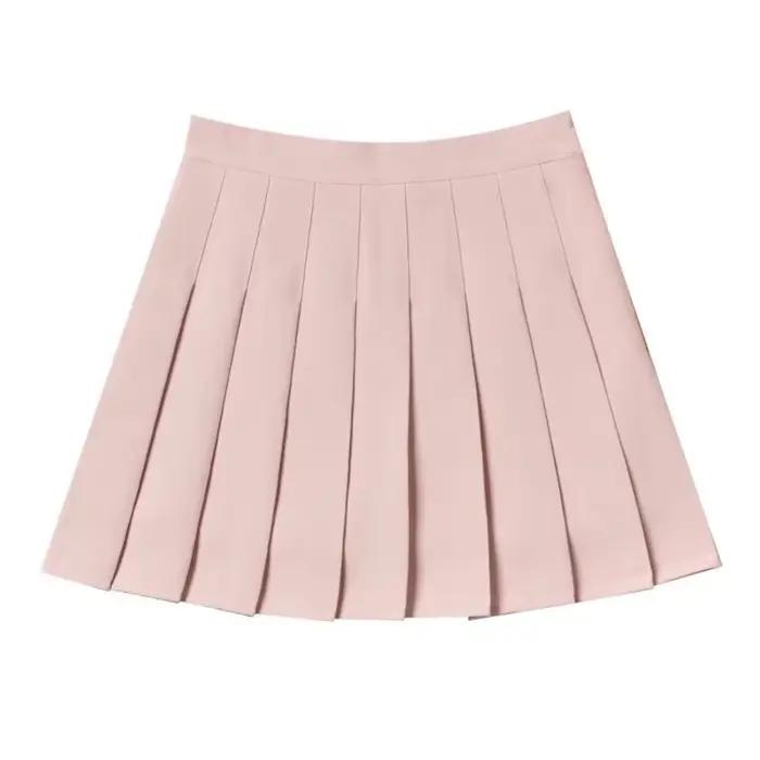 2025 printemps été Shorts jupe femmes taille haute Sexy Mini jupes pour filles école courte plissée Kawaii japonais rose