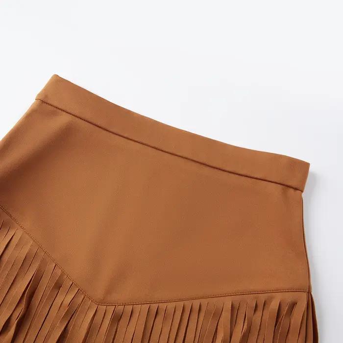 Jupe à franges pour femme