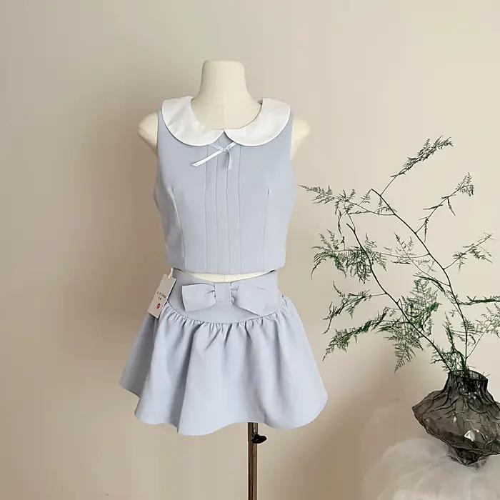 Ensemble jupe deux pièces d'été pour femme