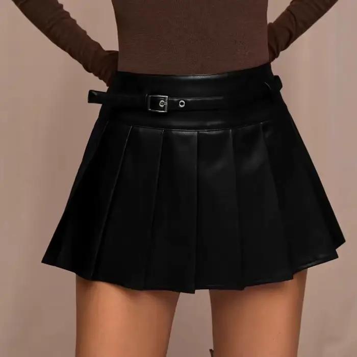 Jupe plissée de Style collégial pour femmes