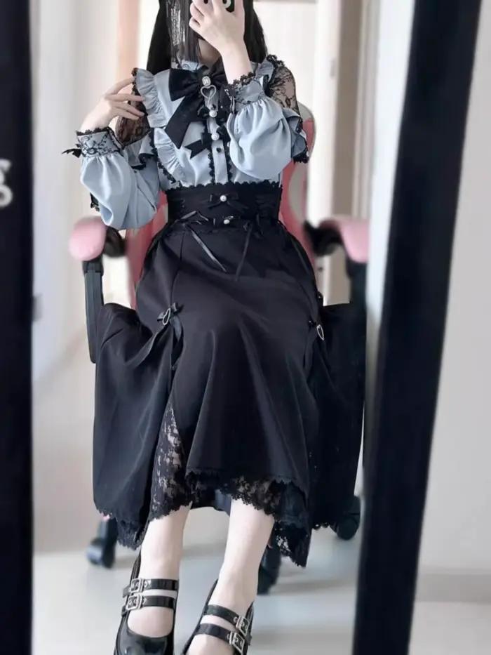 Chemise Jirai kei, jupe JK