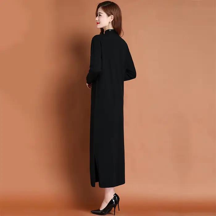 Robe demi-col roulé pour femme