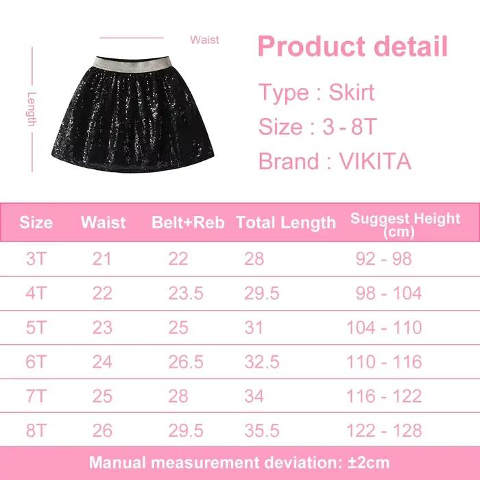 VIKITA Mini-jupes décontractées pour filles
