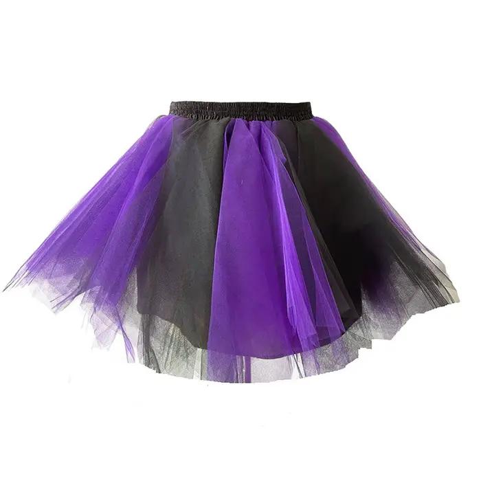 Femmes Tutu jupe mode Rave fête carnaval été taille haute maille jupes plissée Mini