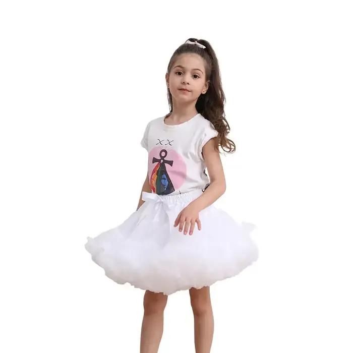 Jupe Tutu luxuriante pour petites filles, jupes bouffantes en Tulle pour filles de 1 à 15 ans, vêtements de princesse de fête pour nouveau-né