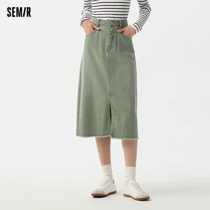 Jupe en jean pour femme