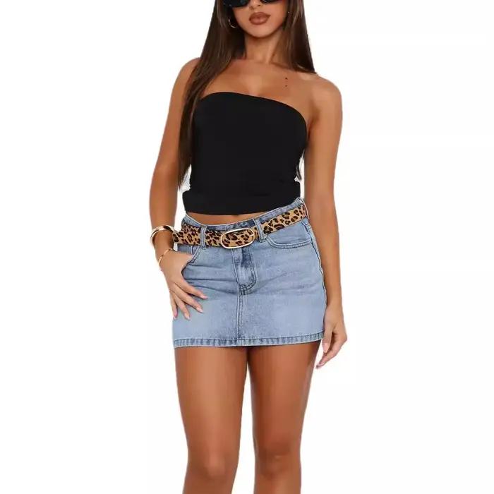 Mini-jupe en jean Amazon Tume pour femme