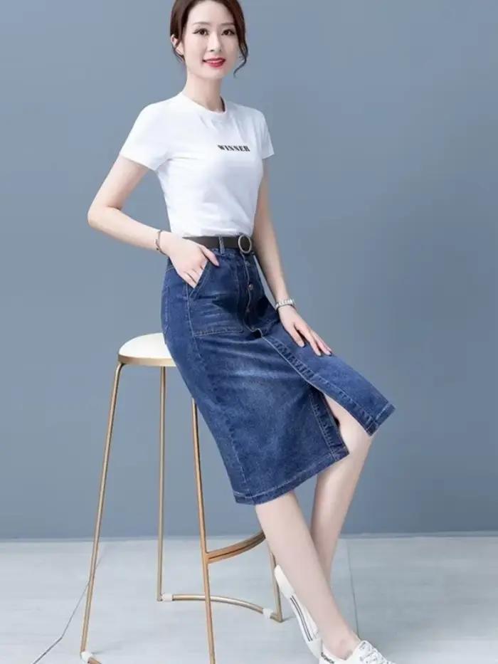Jupes en jean pour femmes