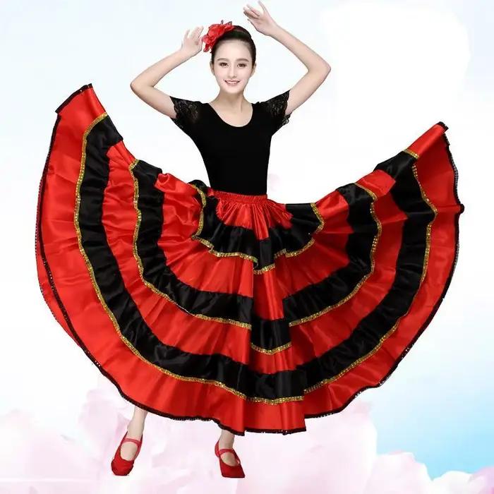 Jupe de Flamenco espagnole pour femme gitane