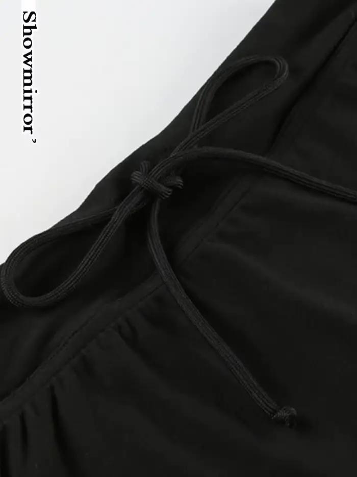Slim solide jupes moulantes chemises mignonnes décontracté taille basse Super Mini