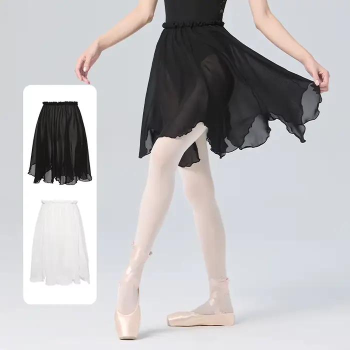 Jupe de Ballet en Mousseline de Soie Polyvalente pour Femmes Adultes Occasions Spéciales Danse Classique Théâtre Patinage Sur Glace