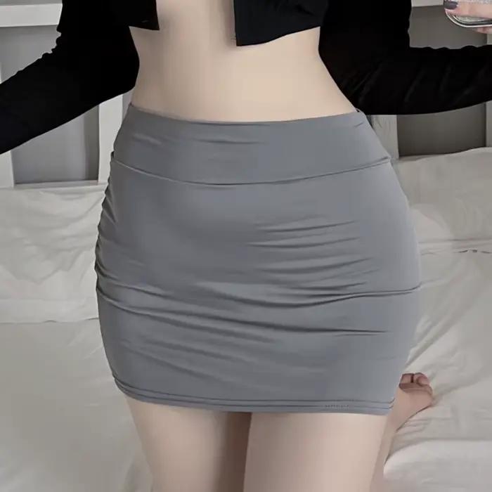 Mini jupe fine et Sexy sans doublure
