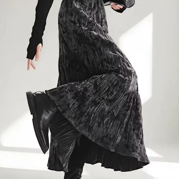 Longue nouvelle jupe automne et hiver