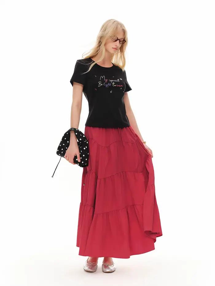 Jupe trapèze DUSHU pour femme