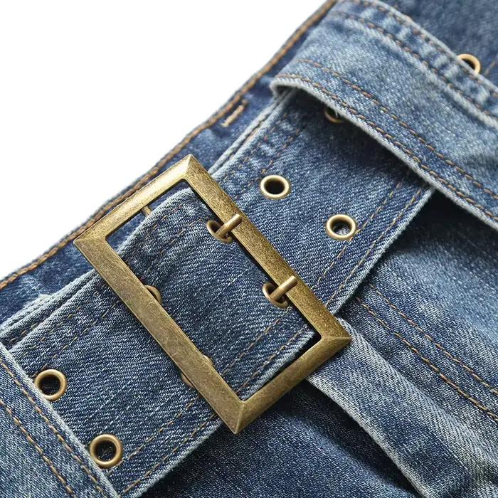 Jupe courte en jean pour femme