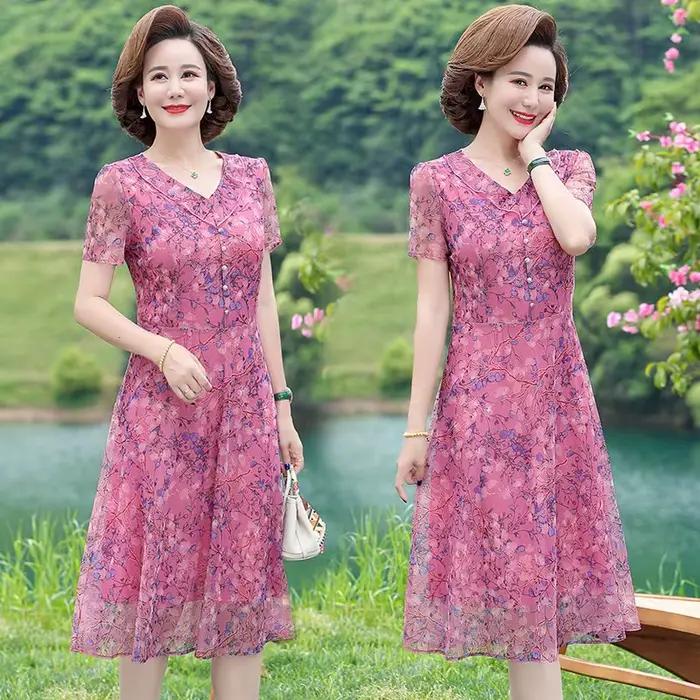 Robe longue longueur genou