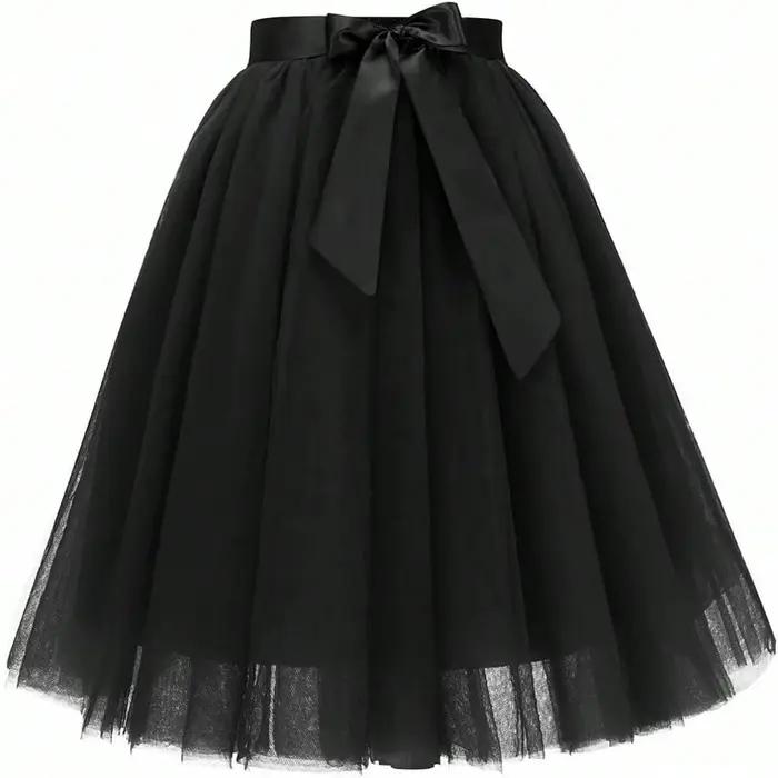Jupe Tutu plissée en Tulle pour femmes et adultes