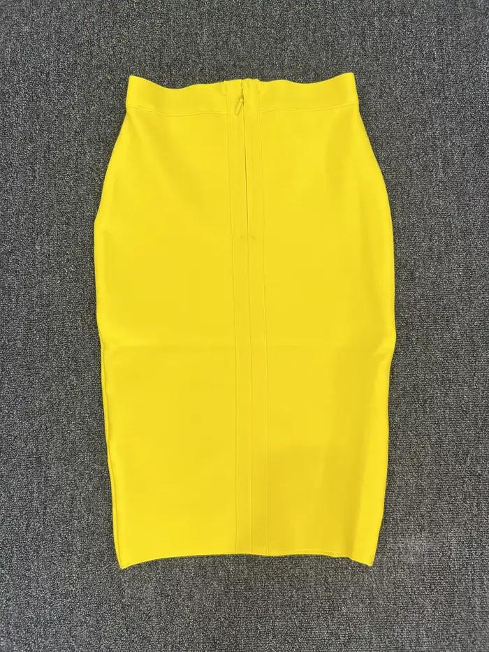 Jupes à bandes d'été longueur genou 60CM pour femmes