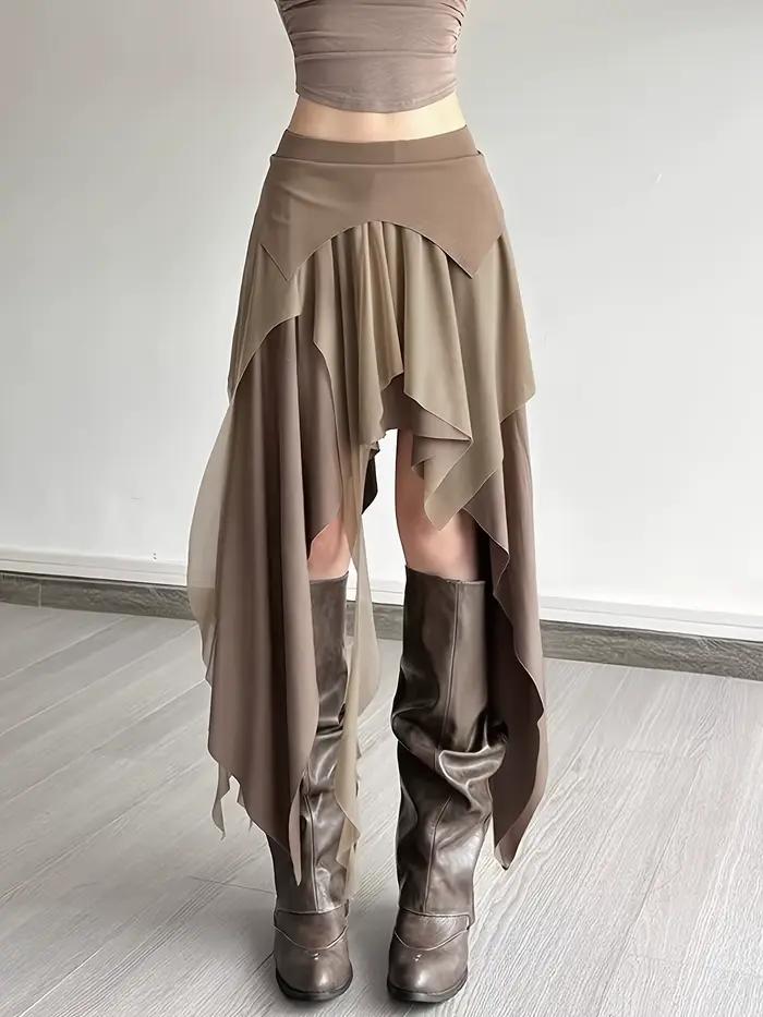 Jupes mini pour femmes en jean déchiré