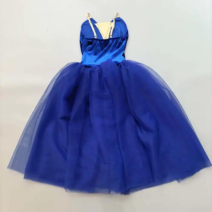 Robe longue bleue de ballerine pour adultes