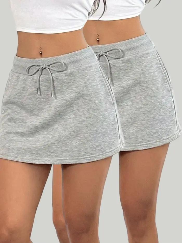 Mini-jupe courte décontractée pour femmes
