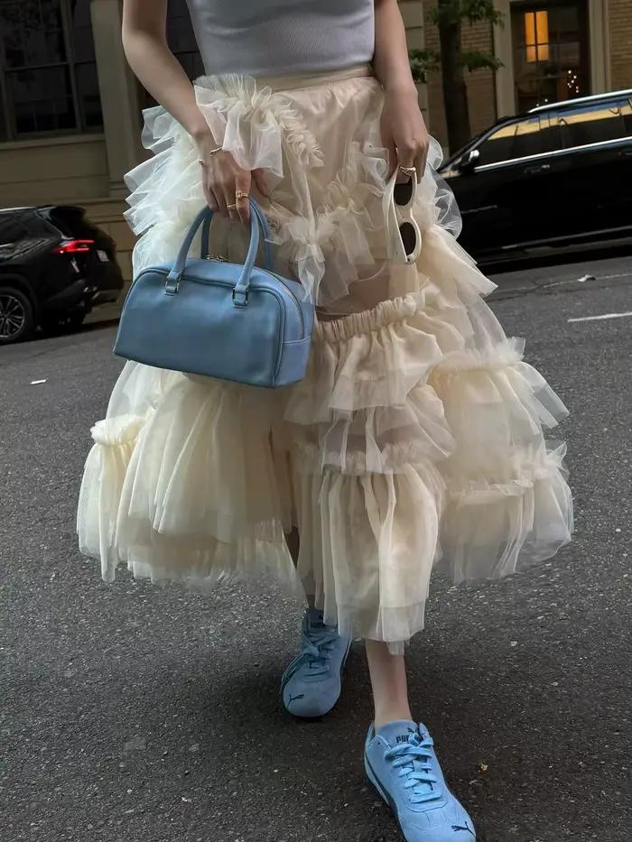 Jupe en tulle à plusieurs couches
