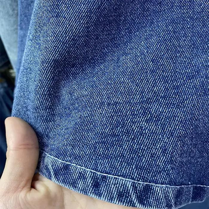 Jupe longue élastique en jean pour femme