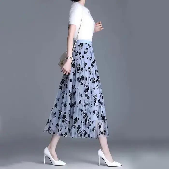 Jupe en maille coréenne pour femme