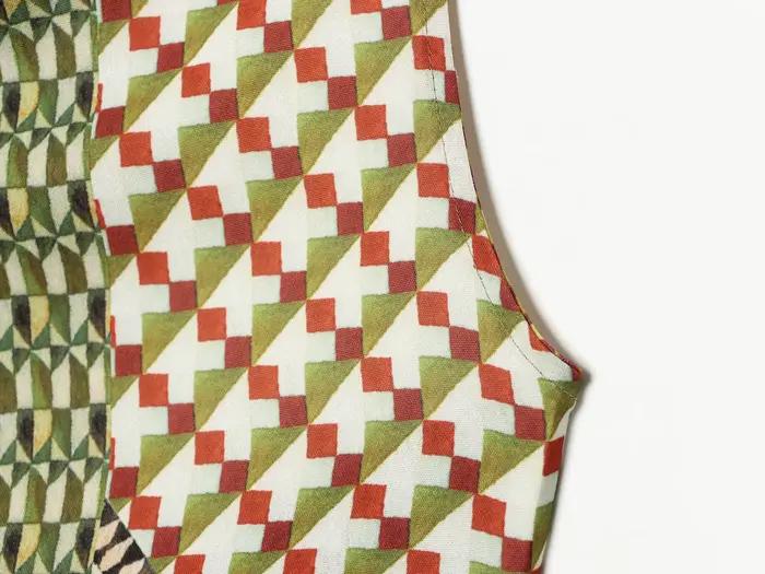 Jupe mi-longue multicolore en nylon pour femmes, style plage et été, confortable et élégante pour toutes occasions
