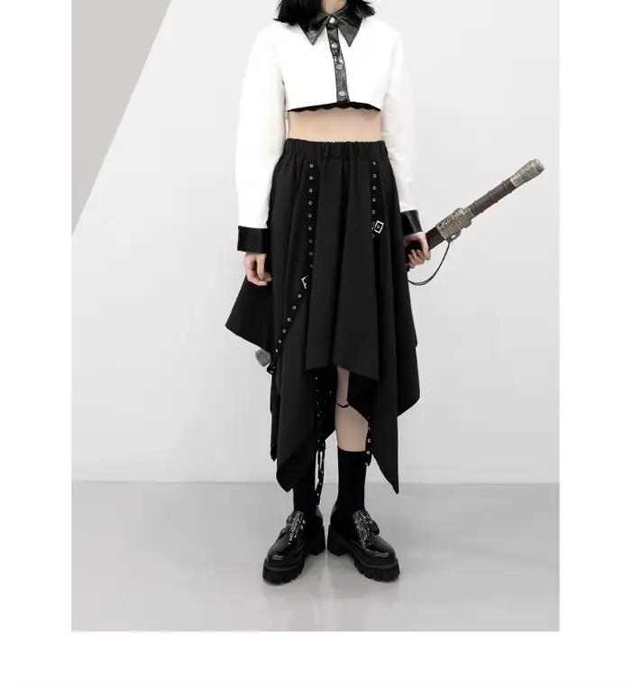 Jupe Longue Gothique de Longueur Moyenne pour Fille