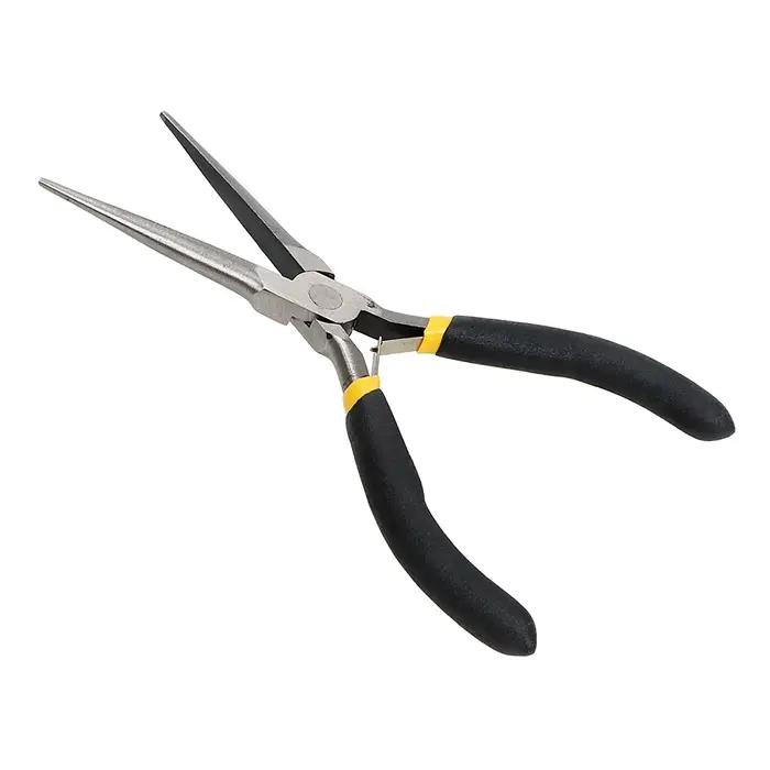 Pince à bec long 45 # Outils à main en acier, outils de réparation d'électricien, dénudage, coupe, serrage, coupe-fil multifonction